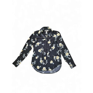 H&M Long Sleeve Floral Women's Button Up Blouse Size Small